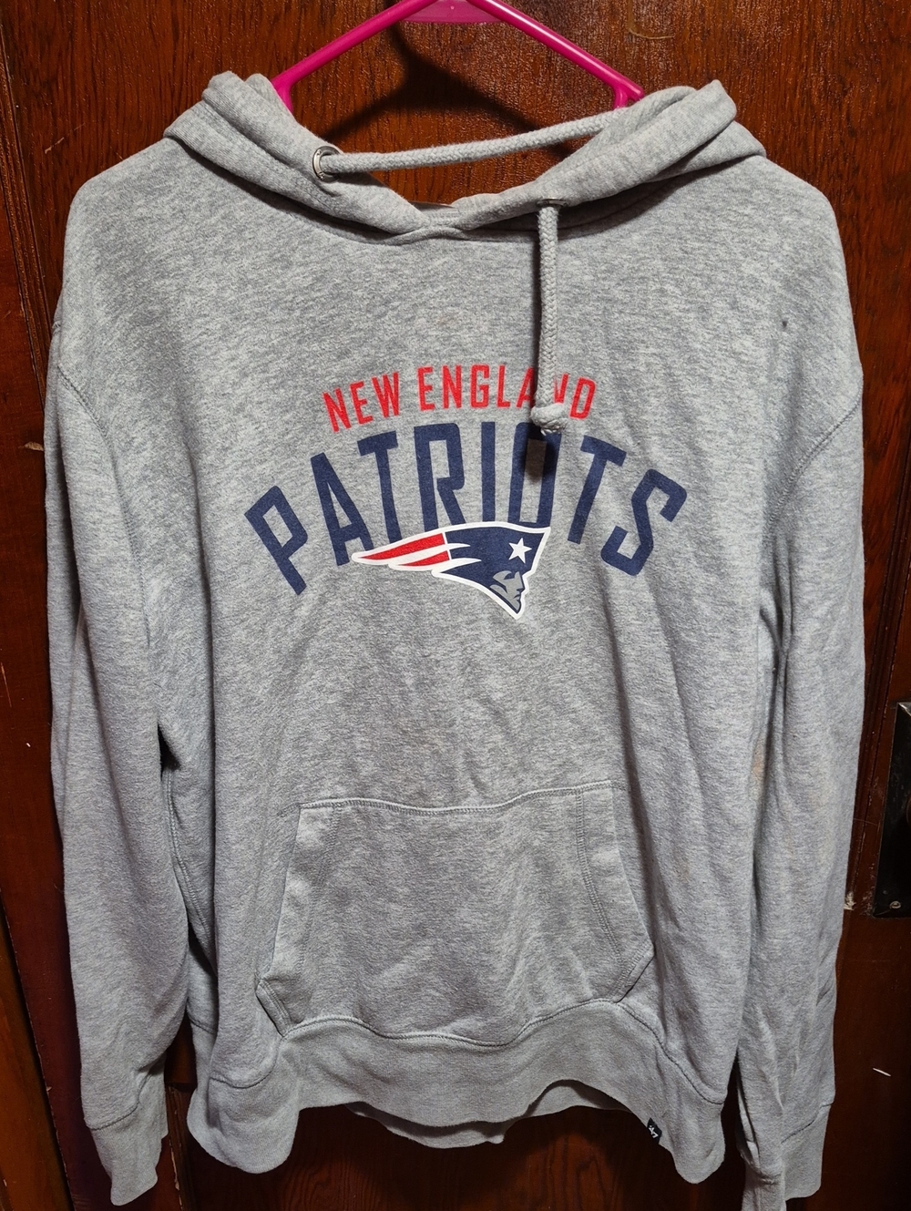 PATRIOTS Gray Pullover Hoodie Sweatshirt
